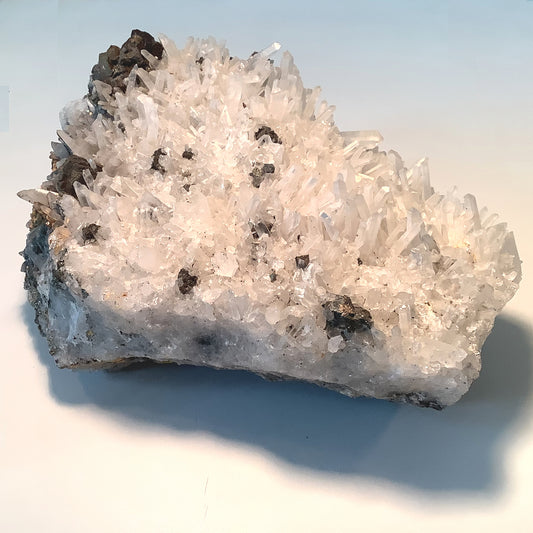 Needle Quartz w/ Pyrite & Galena